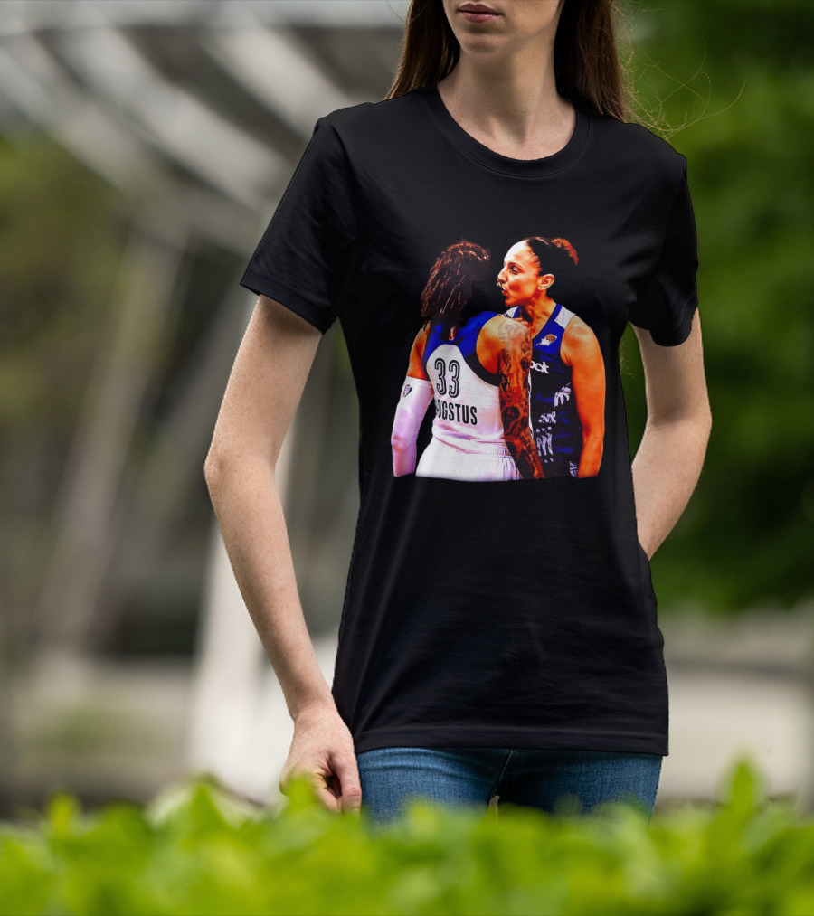WNBA Diana Taurasi And Seimone Augustus Iconic Encounter Basketball Moment T-Shirt