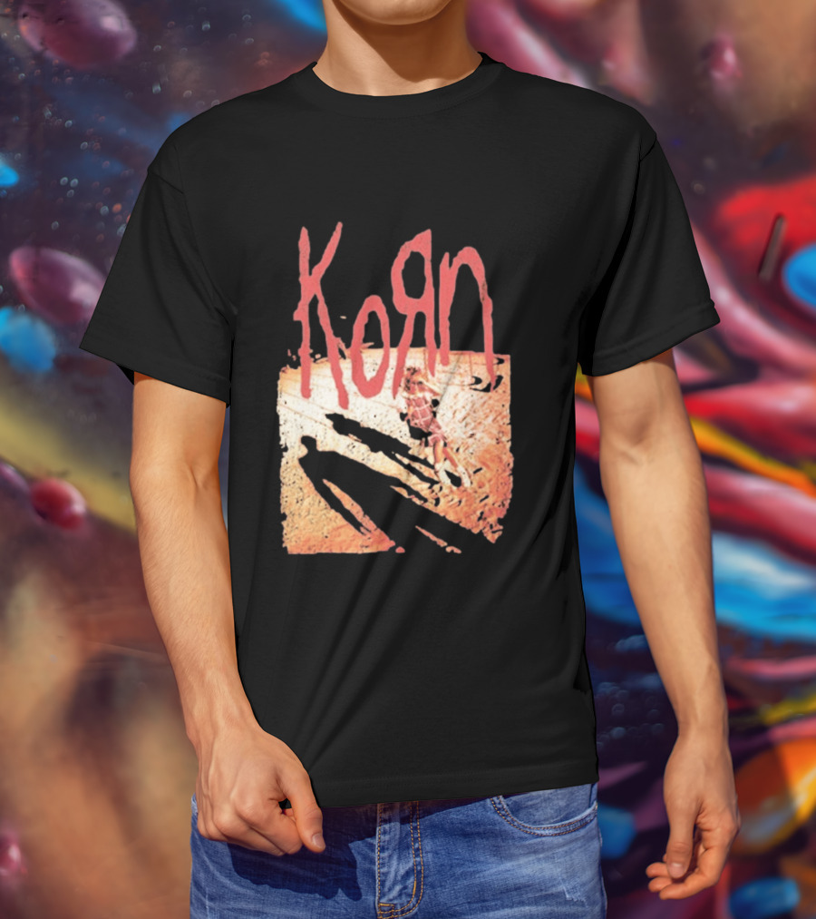 Korn Self Titled Album Cover Art With Distressed Child T-Shirt