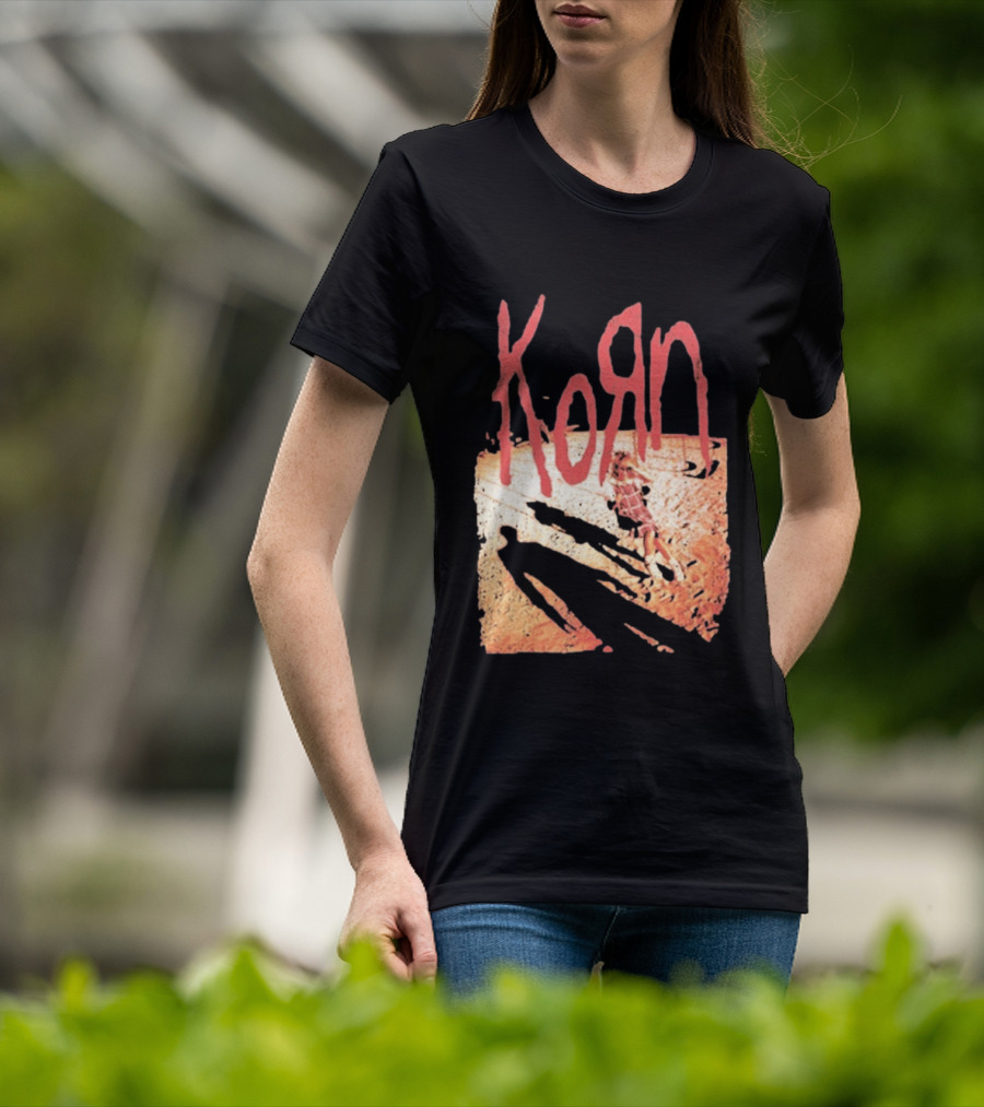 Korn Self Titled Album Cover Art With Distressed Child T-Shirt