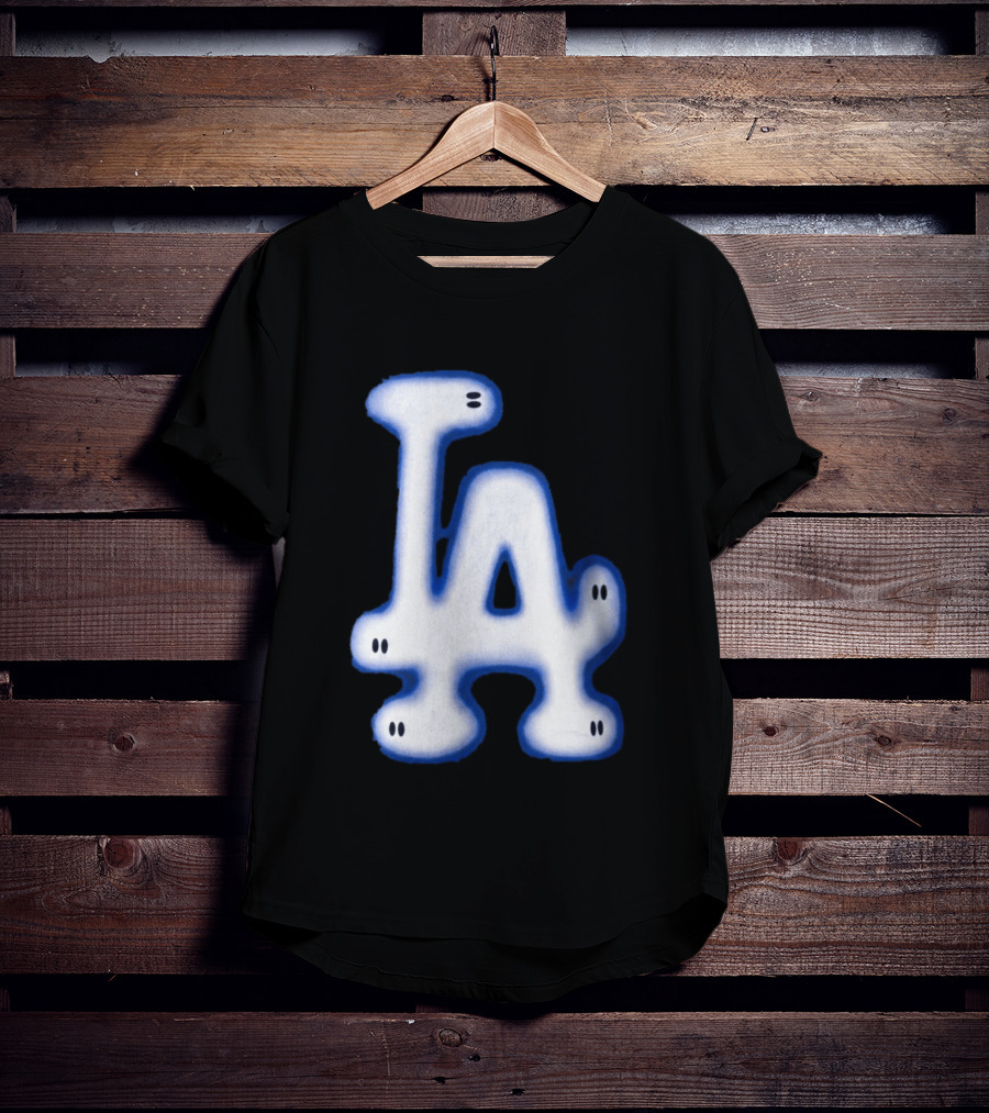 LA Dodgers Blue Ghost Airbrush T-Shirt