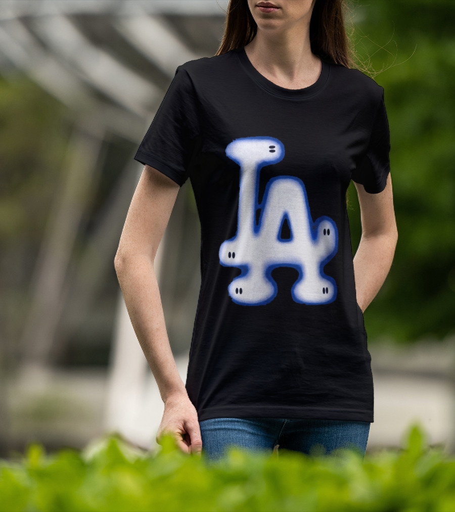 LA Dodgers Blue Ghost Airbrush T-Shirt