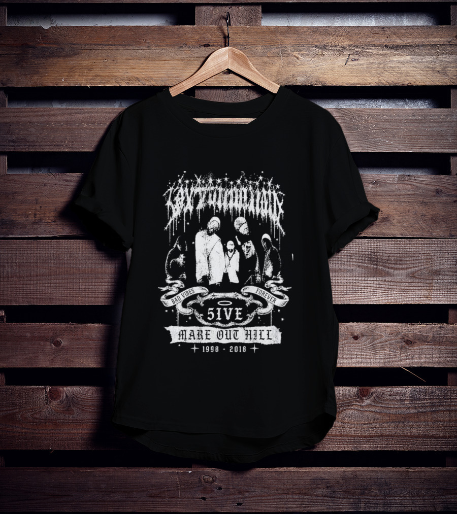 Quavo XXXTentacion Bad Vibes Forever 5IVE Make Out Hill 1998 2018 T-Shirt
