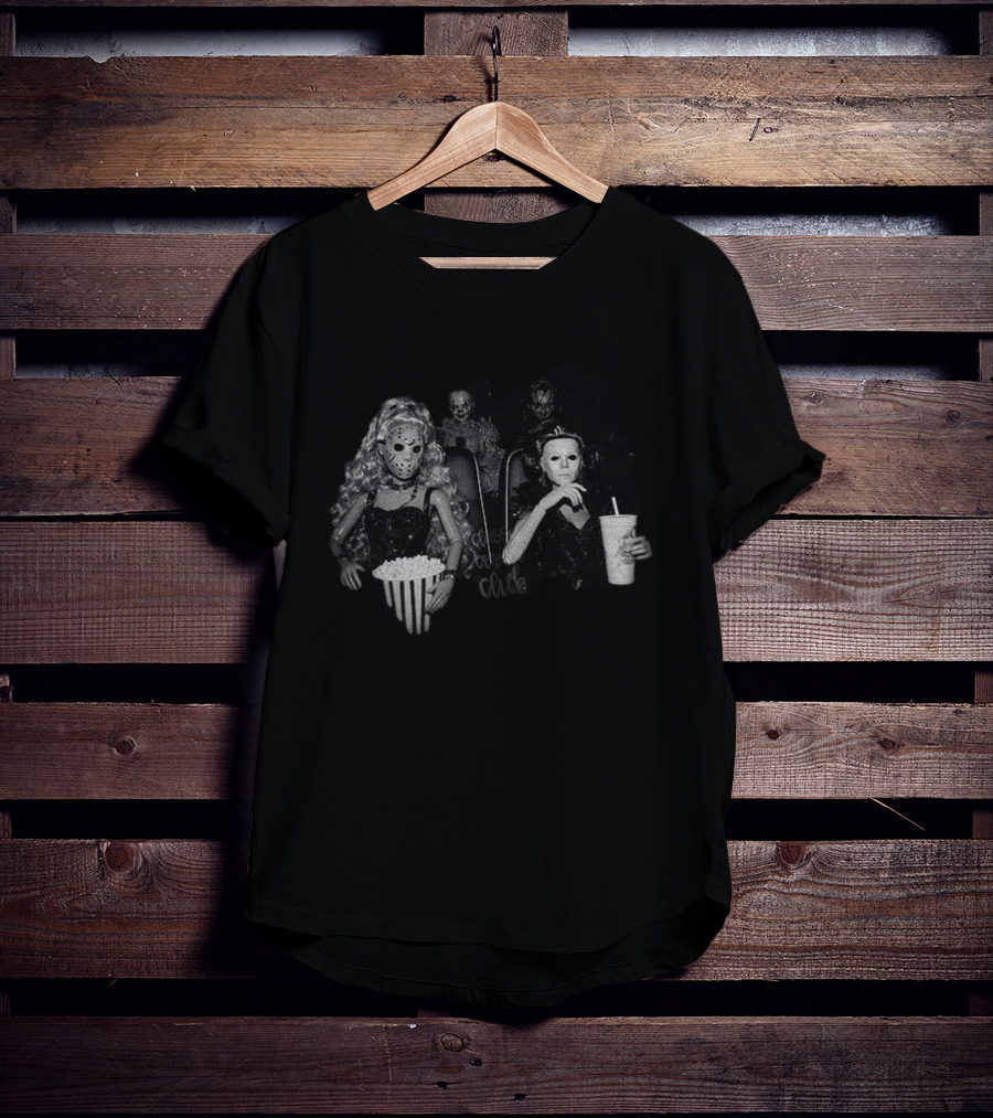 Horror Movie Dolls Jason And Michael Myers Cinema Halloween T-Shirt