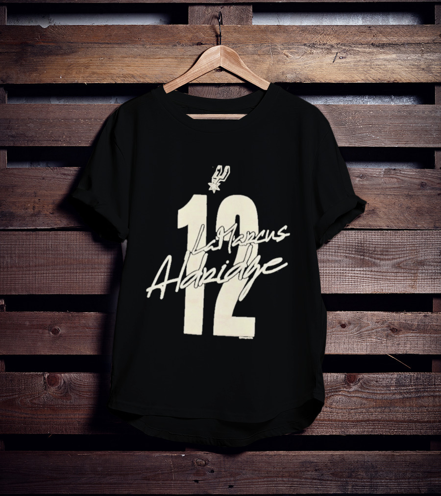 San Antonio Spurs LaMarcus Aldridge 12 NBA 2010s T-Shirt