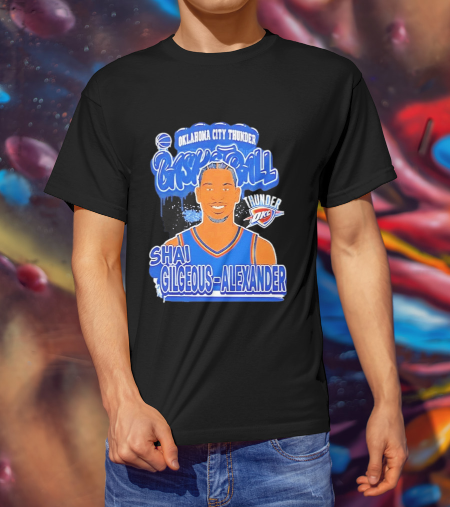 Shai Gilgeous Alexander Oklahoma City Thunder Basketball OKC Thunder T-Shirt