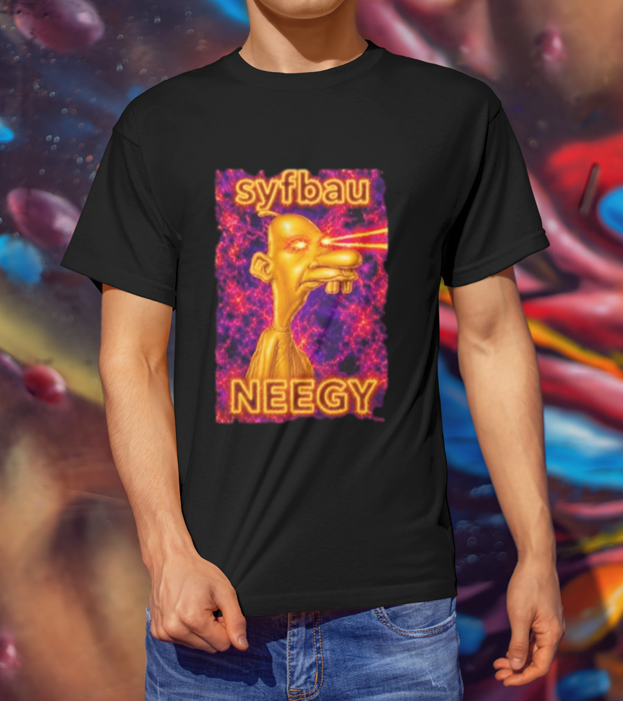 Syfbau Neegy Laser Eyes T-Shirt