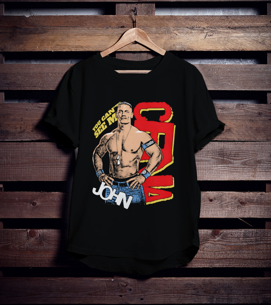 You Can't See Me John Cena Retro Style WWE Fan Favorite T-Shirt