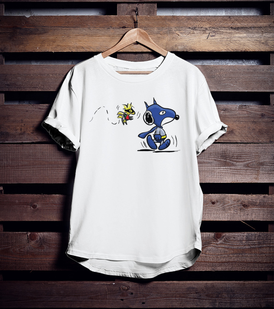 Batman Snoopy And Robin Woodstock DC Peanuts T-Shirt