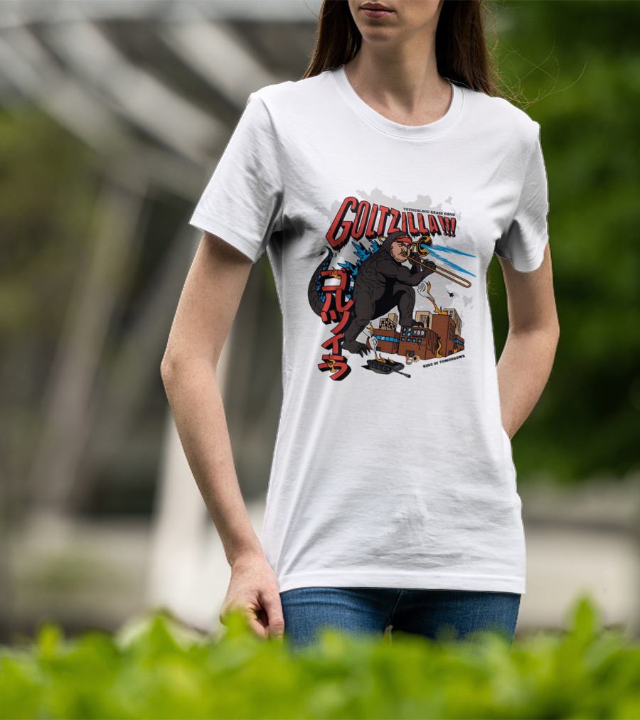 GOLTZILLA Youngblood Brass Band King Of Tomorrows Trombone Rampage Japan YBB T-Shirt