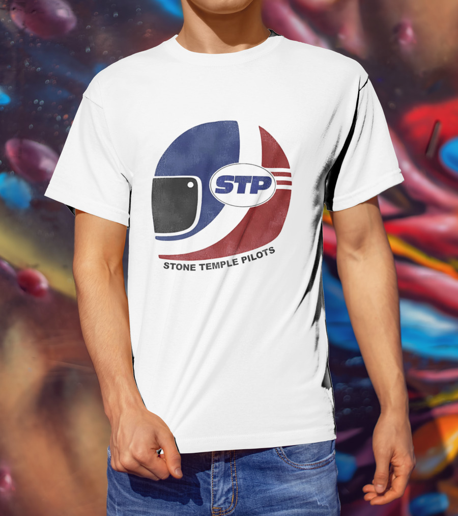 Stone Temple Pilots STP Helmet T-Shirt