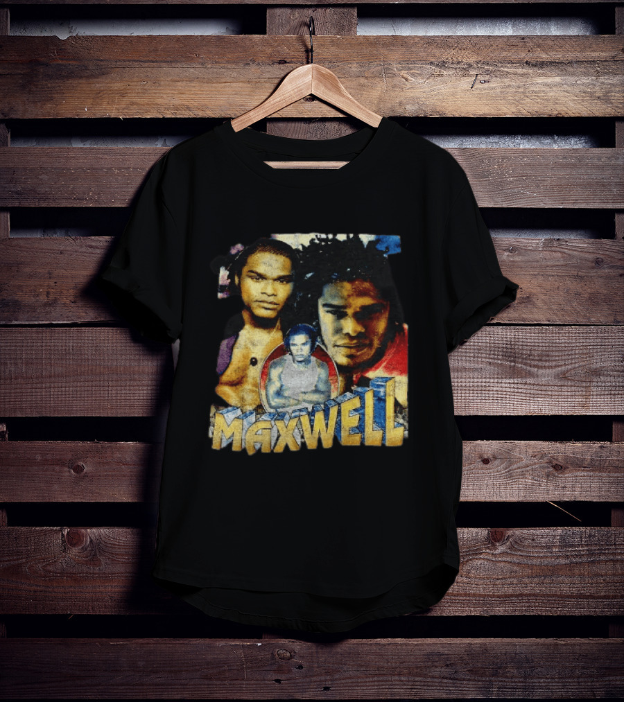 Maxwell 1990s Music Legend Collage T-Shirt