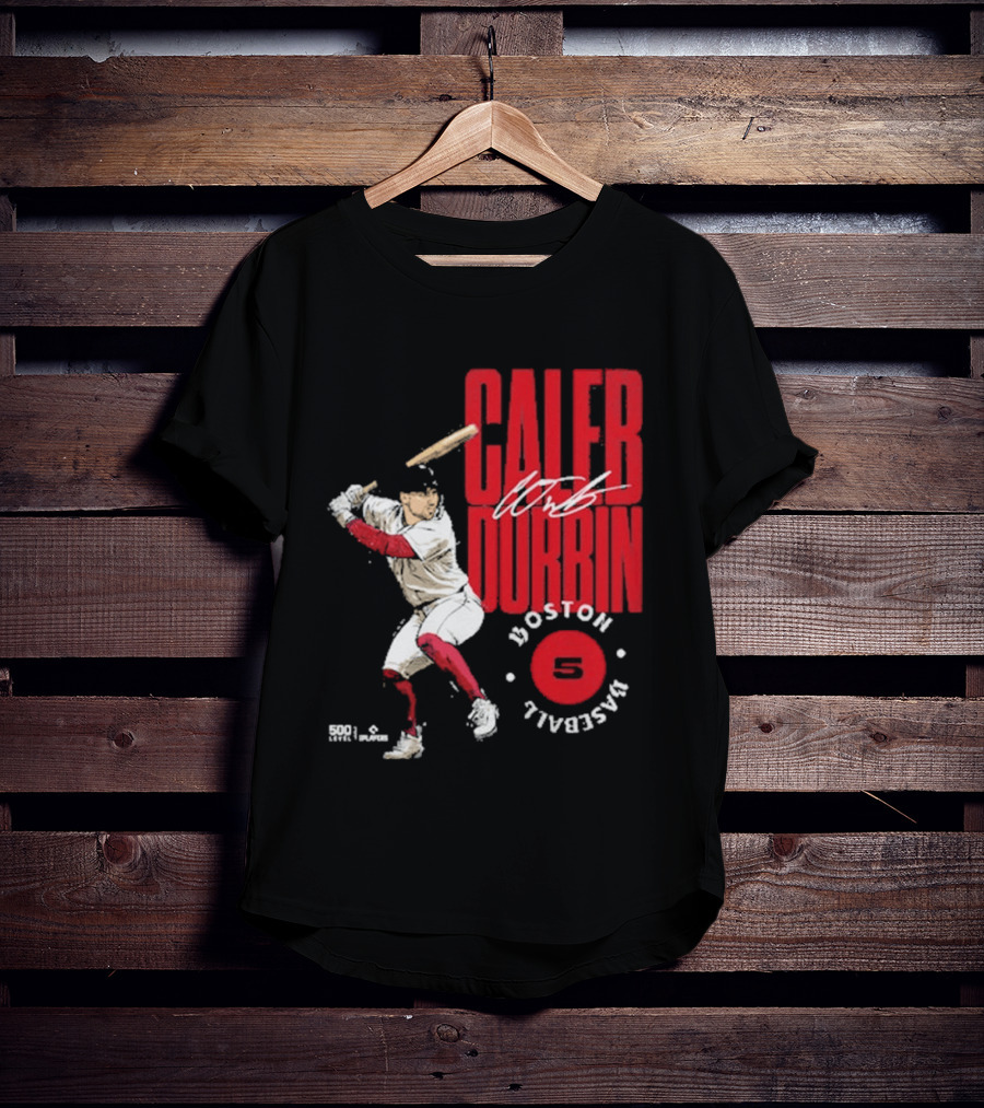 Caleb Durbin Boston Baseball Stamp Number 5 T-Shirt