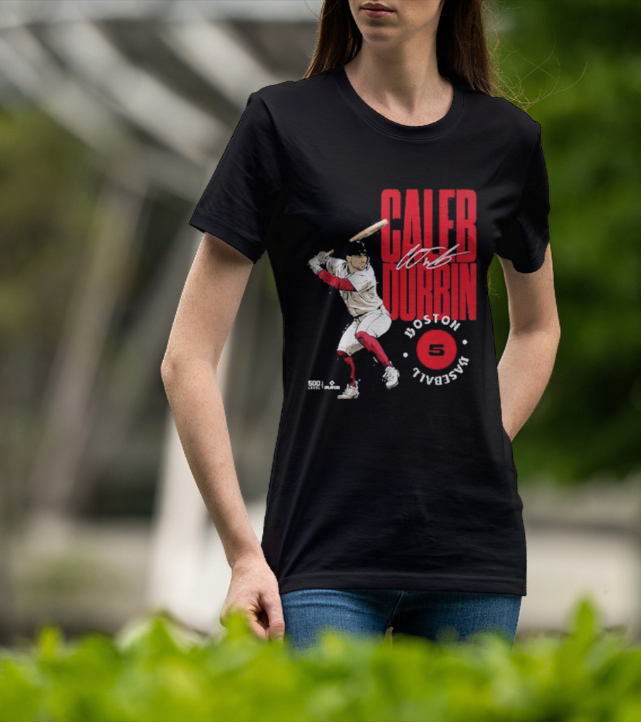 Caleb Durbin Boston Baseball Stamp Number 5 T-Shirt