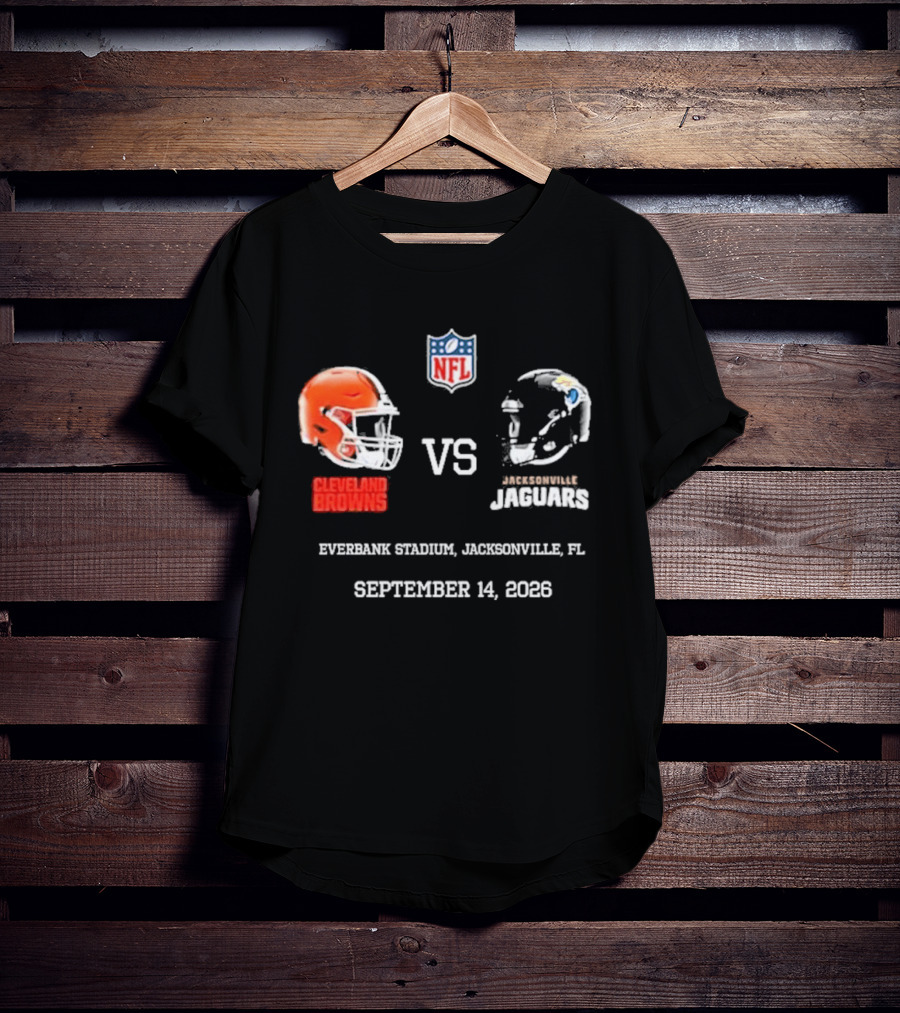 Cleveland Browns Vs Jacksonville Jaguars NFL EverBank Stadium Jacksonville FL September 14 2026 T-Shirt
