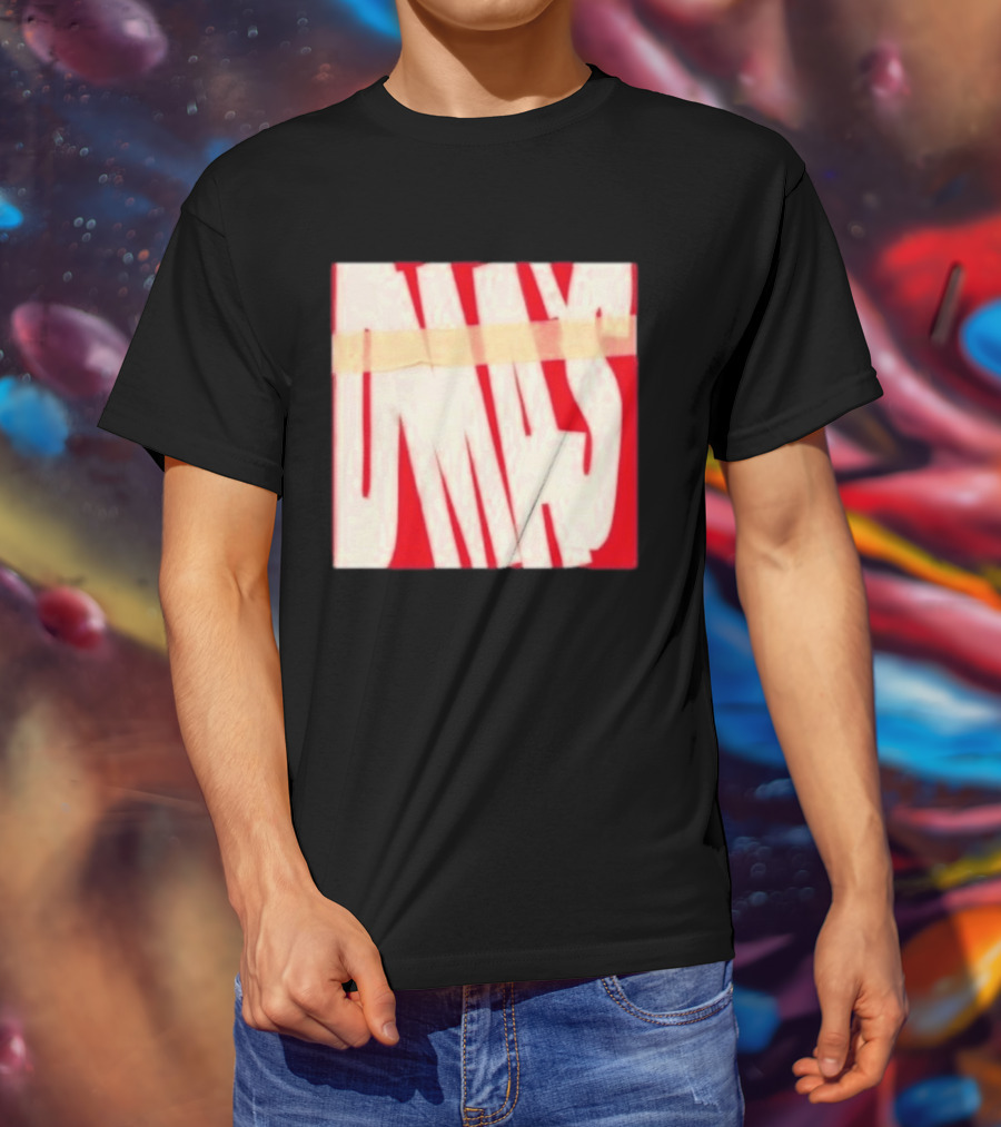 DMA's DMA's Album Cover Art Distorted Red White T-Shirt