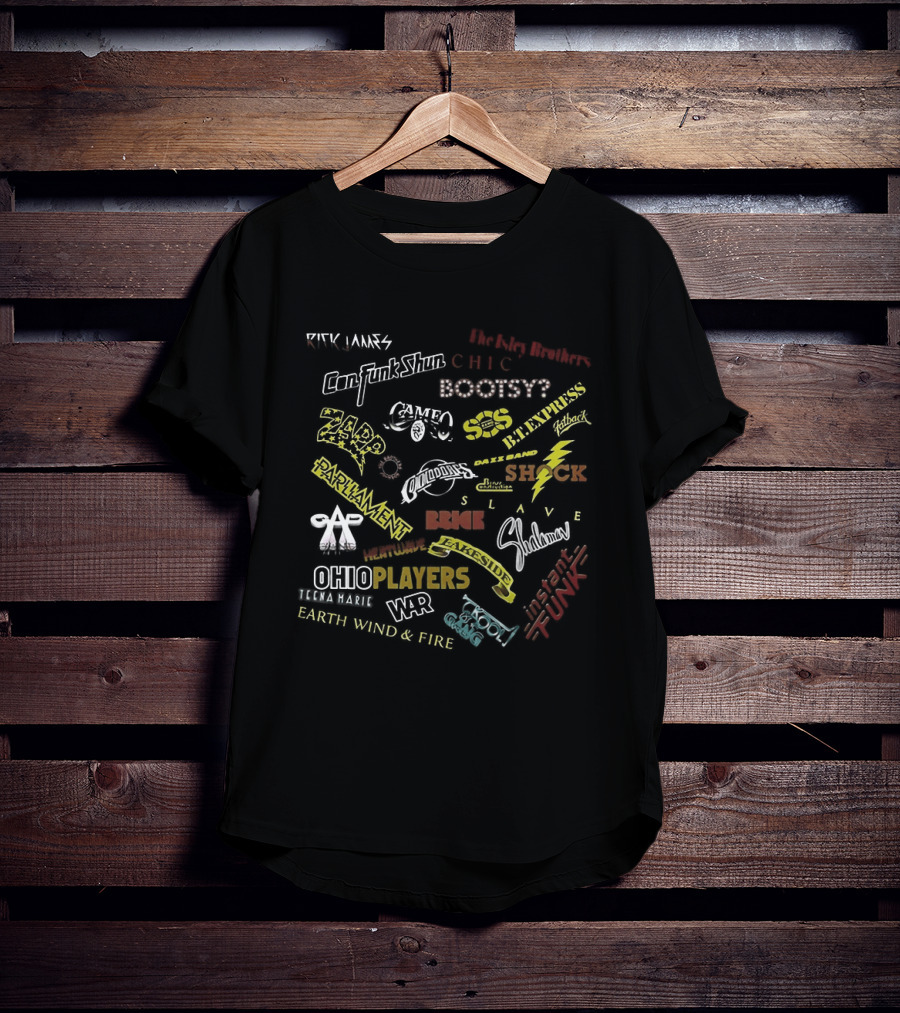 Funk Music Soul Groove Funky Boogie Disco Chic Schwann Players Shock Rufus T-Shirt