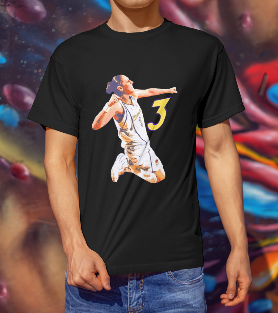 Mercury Diana Taurasi Number 3 Celebration Pose T-Shirt