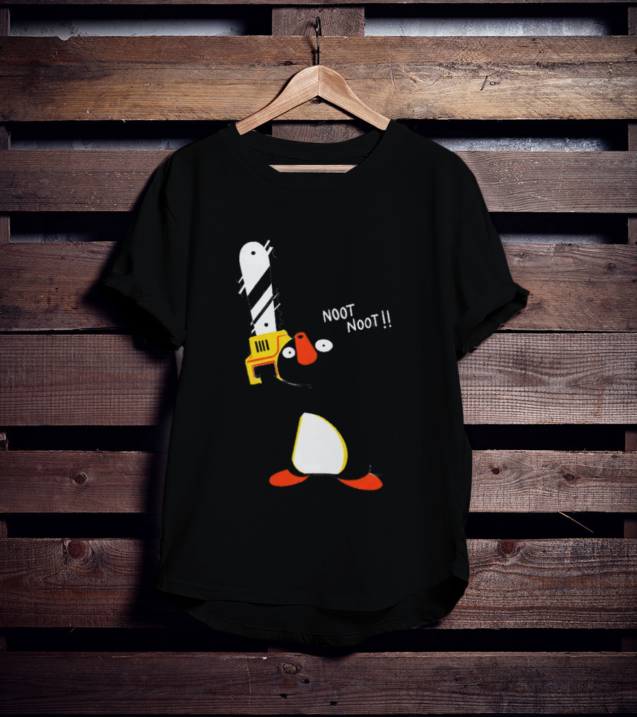 Pingu Chainsaw Noot Noot!! T-Shirt