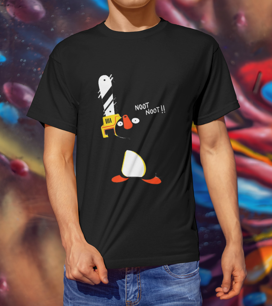 Pingu Chainsaw Noot Noot!! T-Shirt