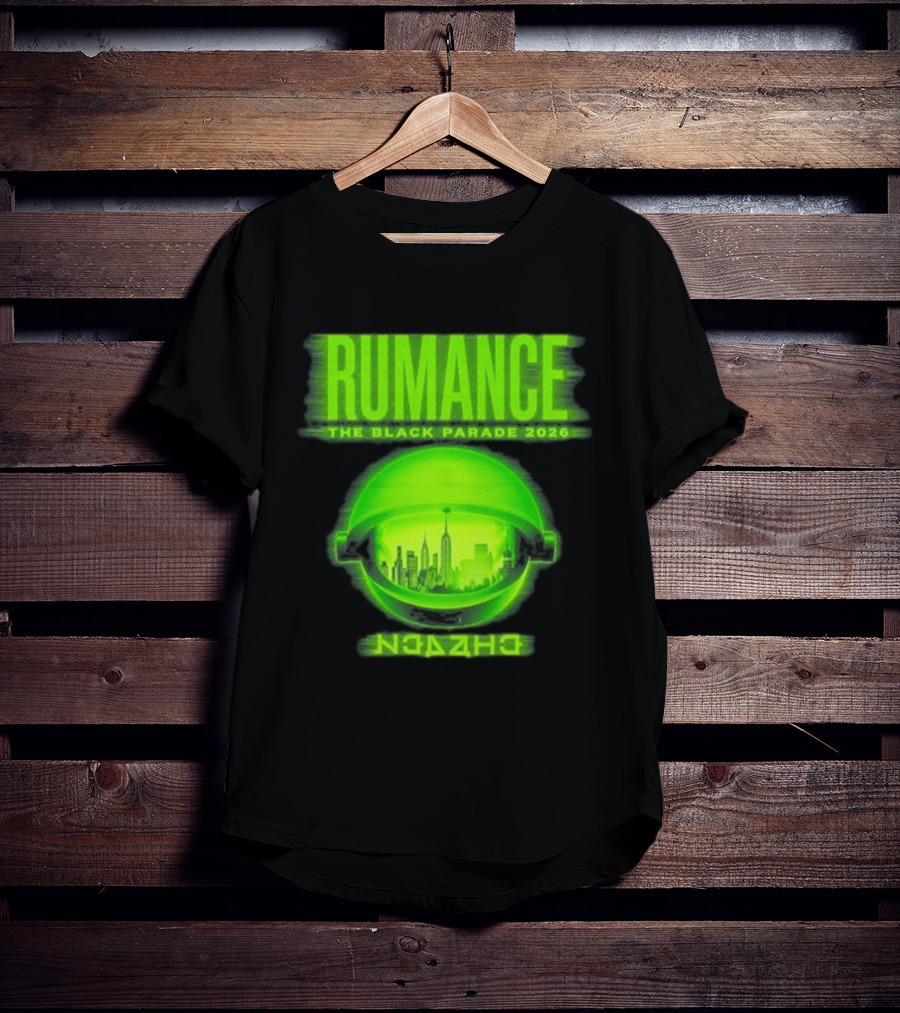RUMANCE The Black Parade 2026 Neon Cityscape T-Shirt