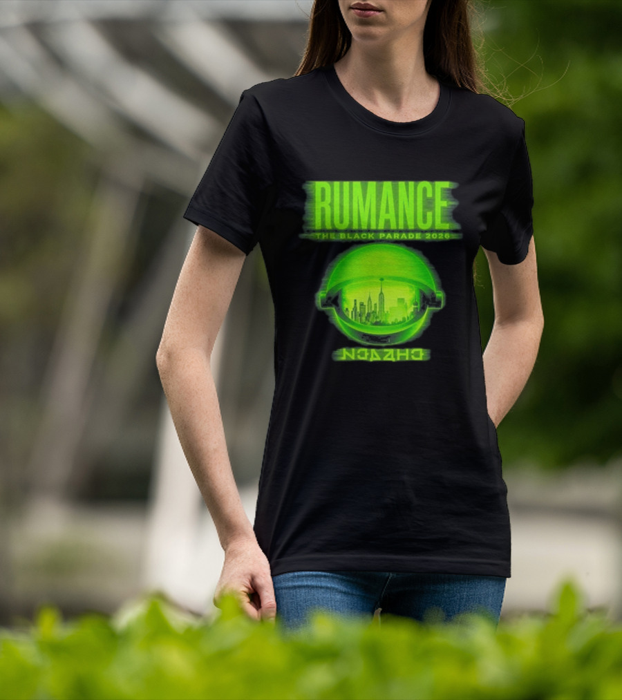 RUMANCE The Black Parade 2026 Neon Cityscape T-Shirt