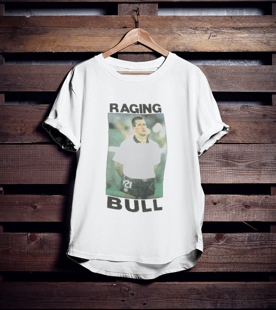 Raging Bull England Football 1989 1990 Player Number 21 T-Shirt