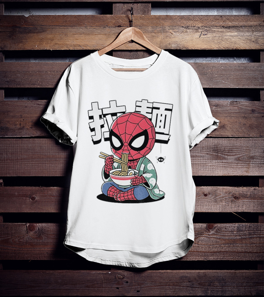 Spider Man Ramen Noodles Kanji Spideramen T-Shirt