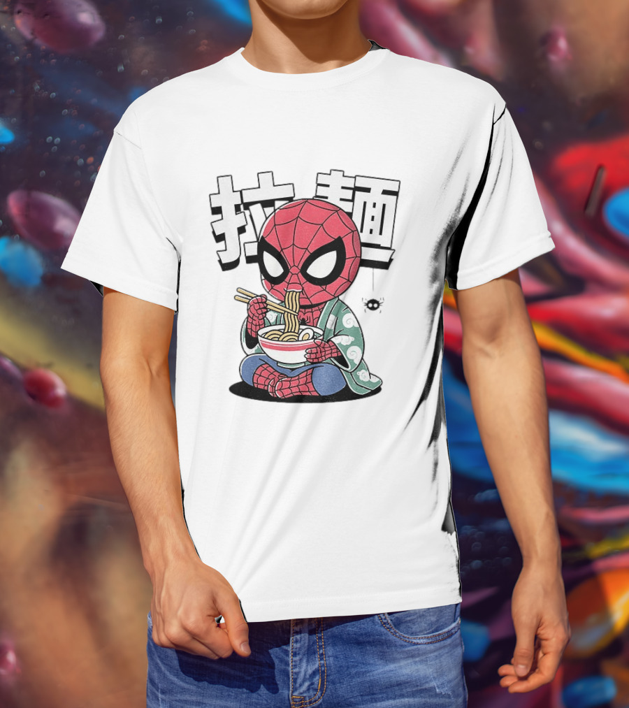 Spider Man Ramen Noodles Kanji Spideramen T-Shirt