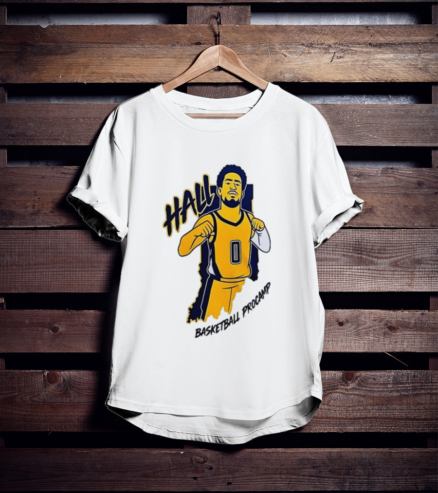 Indiana Pacers Haliburton Hall 0 Basketball Procamp T-Shirt