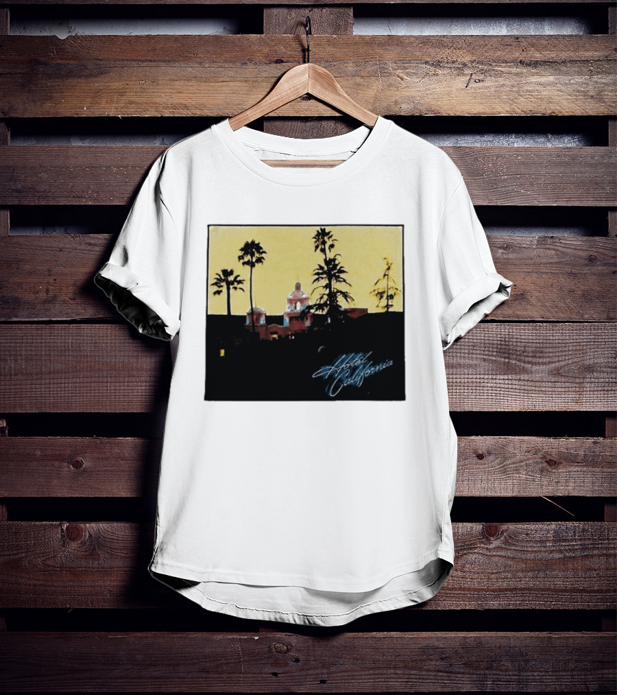 Hotel California Resort Scene 90s Eagles Justin Bieber 1995 T-Shirt