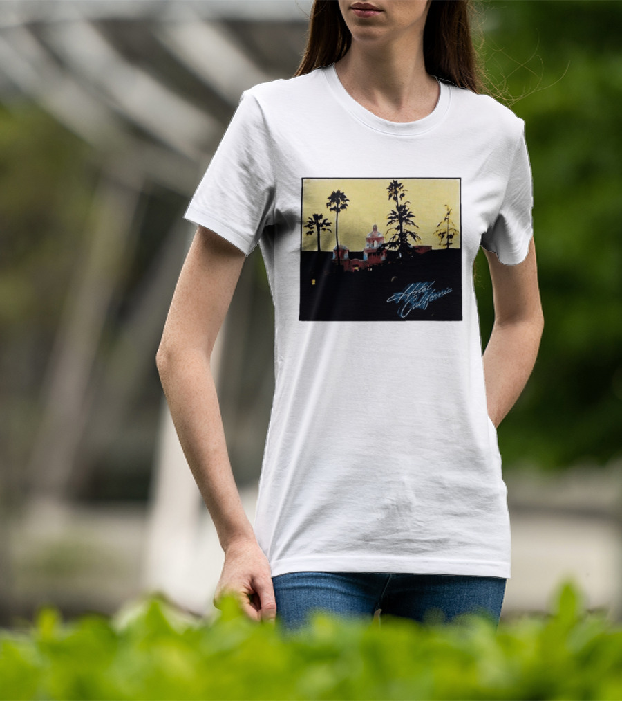 Hotel California Resort Scene 90s Eagles Justin Bieber 1995 T-Shirt