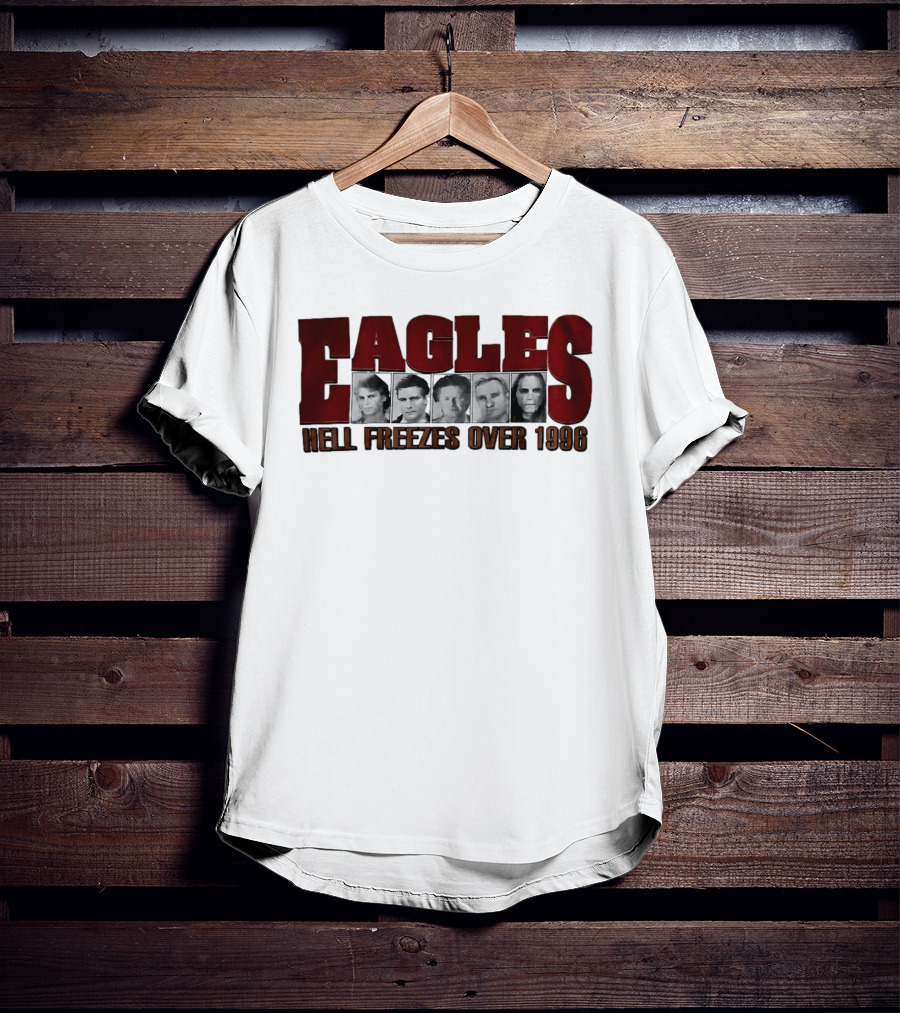 Eagles Hell Freezes Over 1996 Tour Vintage Retro Justin Bieber T-Shirt