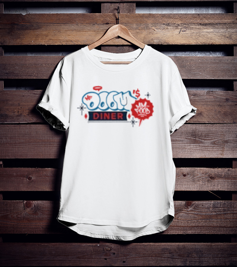 Mf Doom Doom's Diner Comic Style Mask Red And Blue T-Shirt