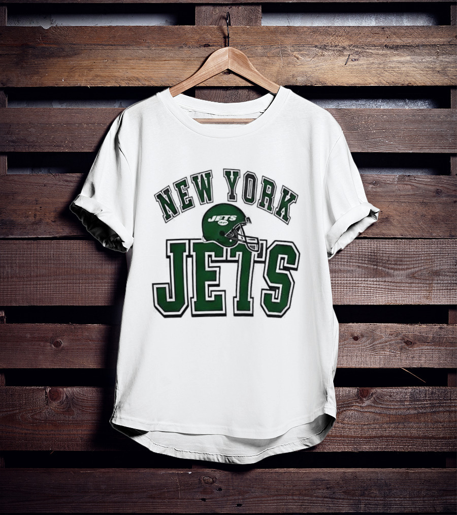 New York Jets Everyone Es Women's Sports Football Helmet T-Shirt
