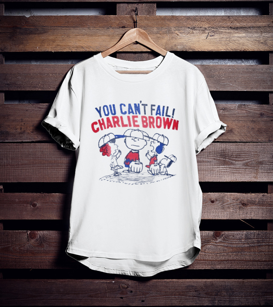 You Can't Fail Charlie Brown Peanuts Comic Classic Characters T-Shirt