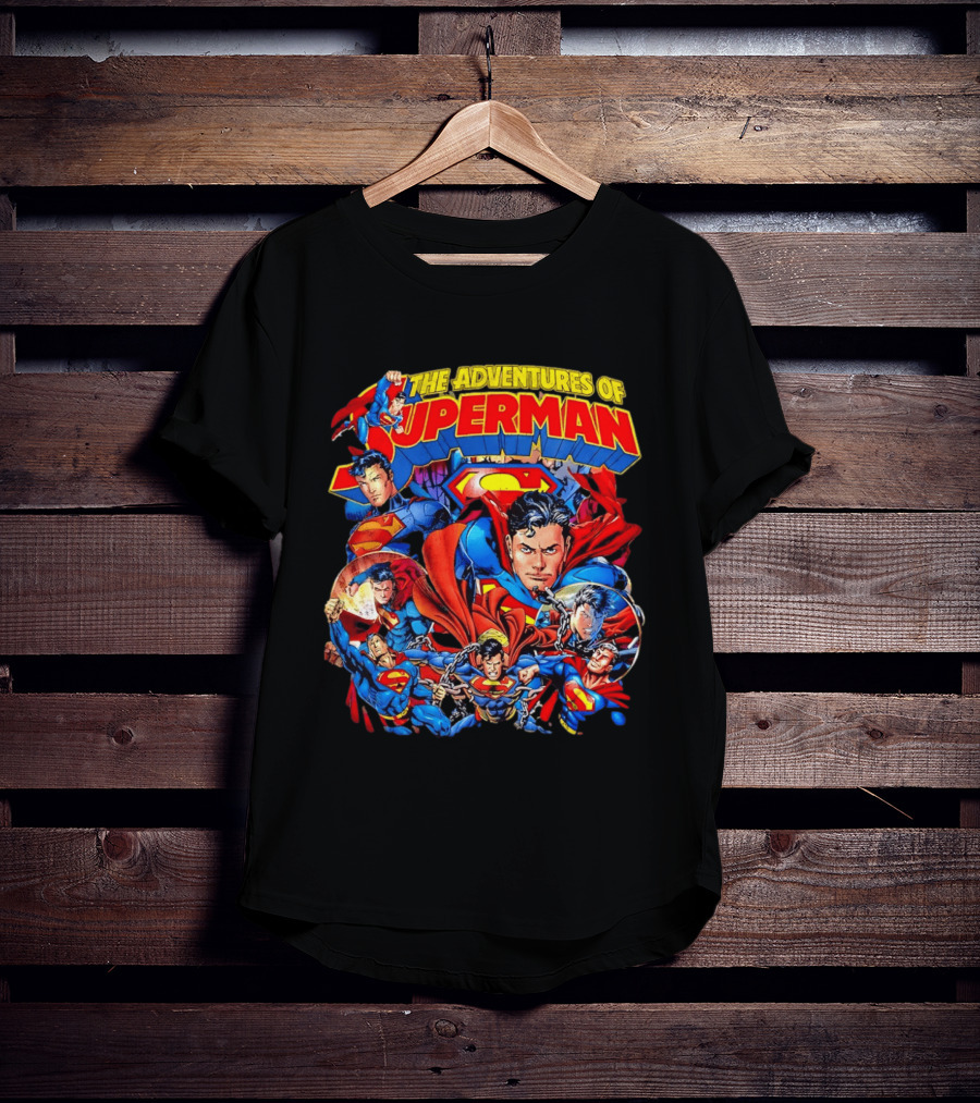 The Adventures Of Superman Iconic 2026 Comic Collage T-Shirt