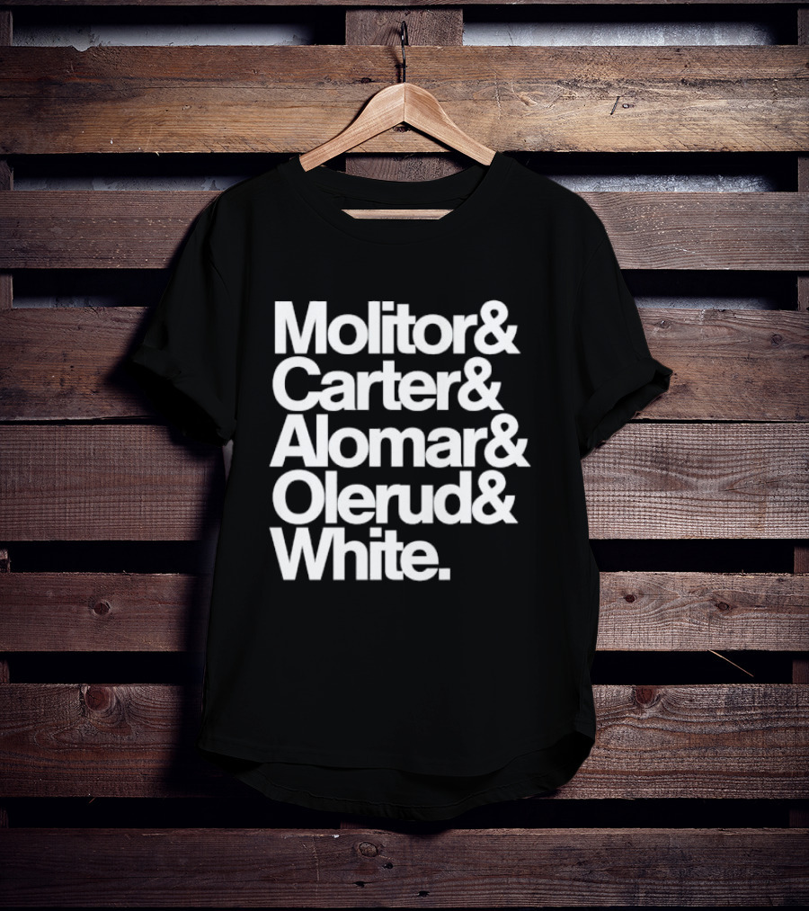 Toronto Blue Jays Molitor Carter Alomar Olerud White Team Legends T-Shirt