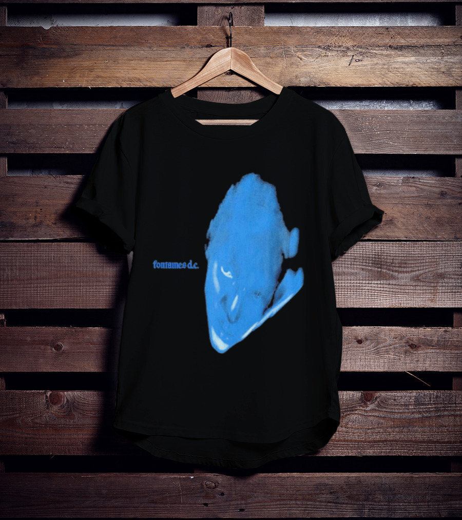 Fontaines D.C. Dopamine Chamber Blue Cover Black T-Shirt