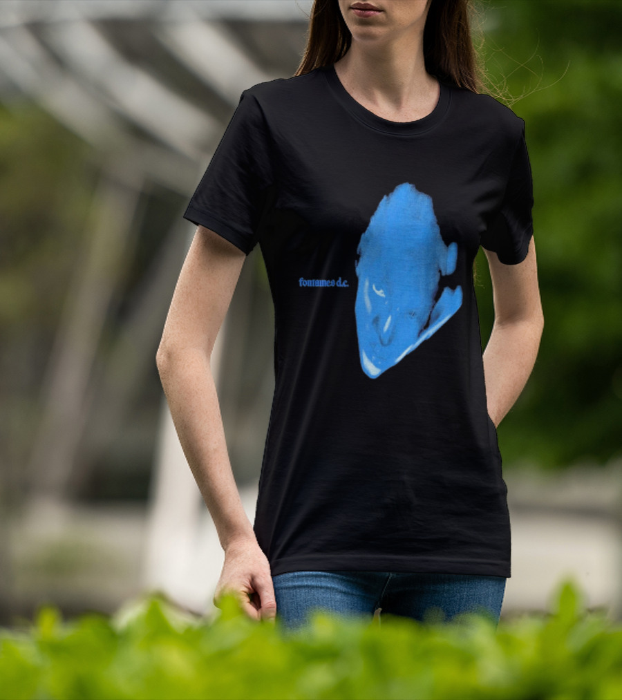 Fontaines D.C. Dopamine Chamber Blue Cover Black T-Shirt