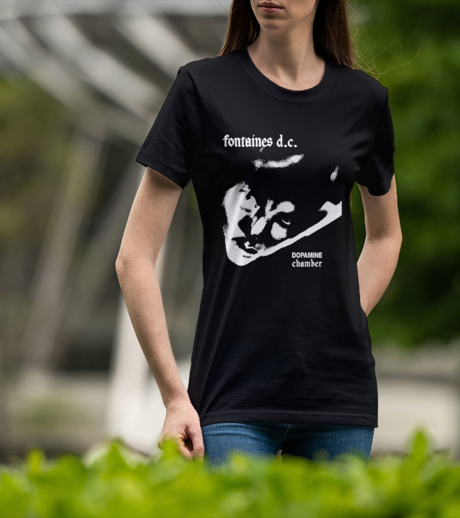 Fontaines D.C. Dopamine Chamber Black And White T-Shirt