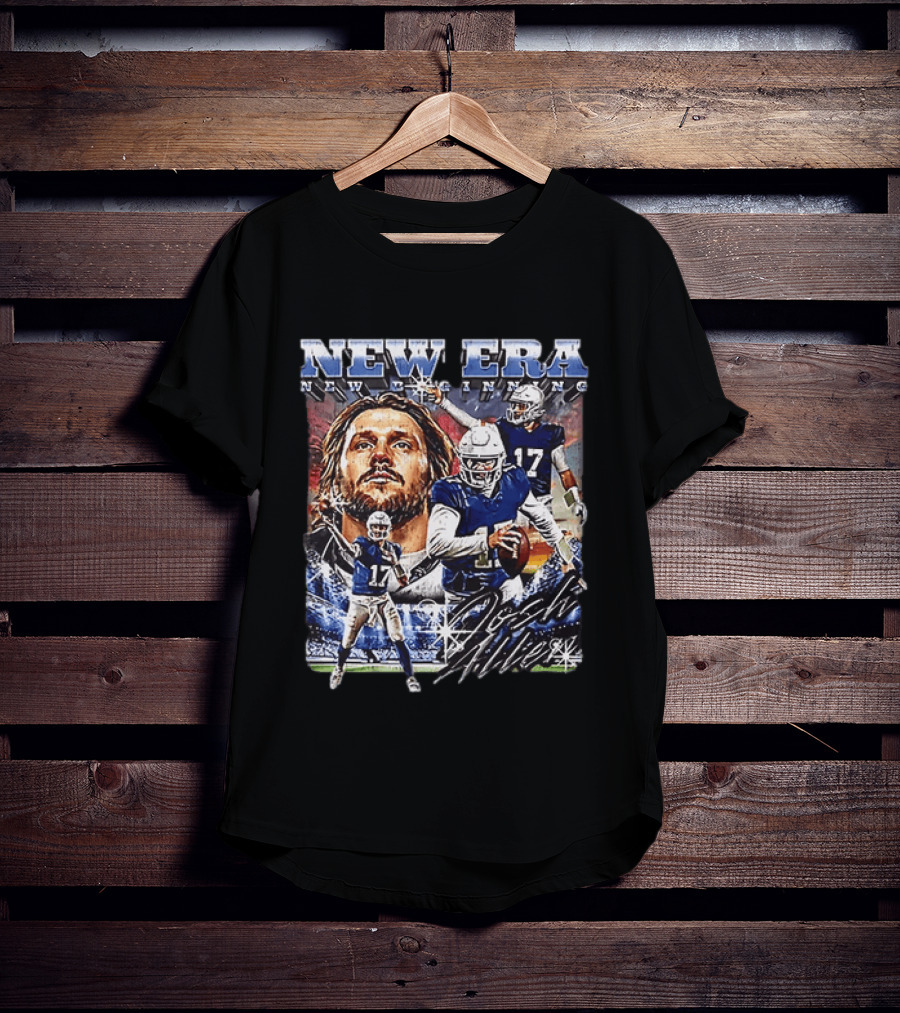 Josh Allen New Era New Beginning Buffalo Bills 17 T-Shirt