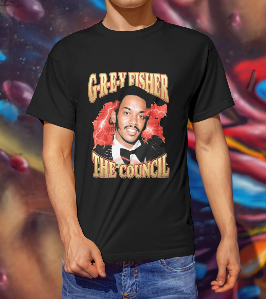 G REY Fisher The Council T-Shirt