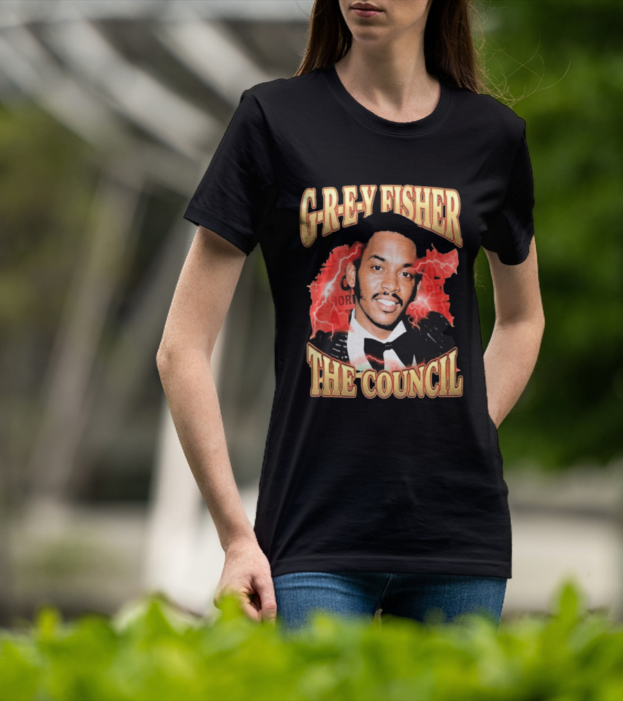G REY Fisher The Council T-Shirt