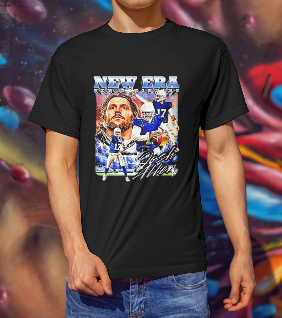 New Era Josh Allen Football Quarterback Action Number 17 Montage T-Shirt