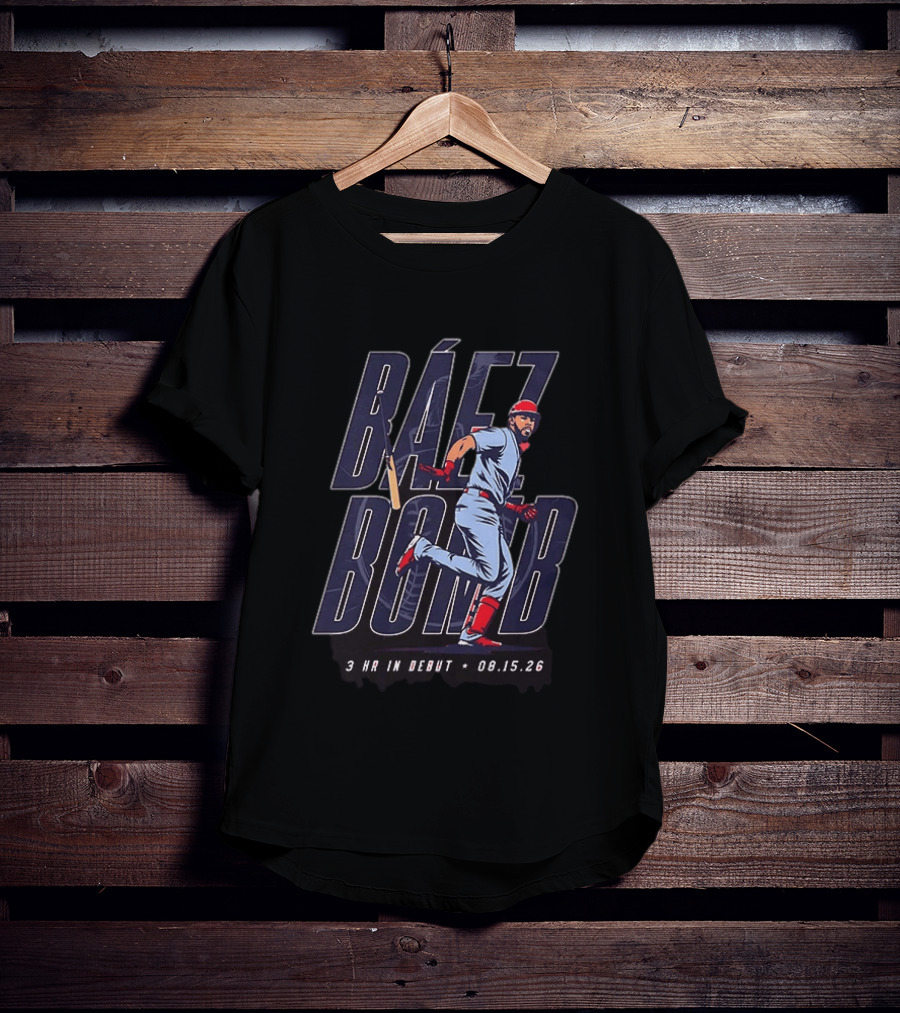 St. Louis Cardinals Baez Bomb Joshua Baez No 22 3 HR In Debut 08.15.26 T-Shirt