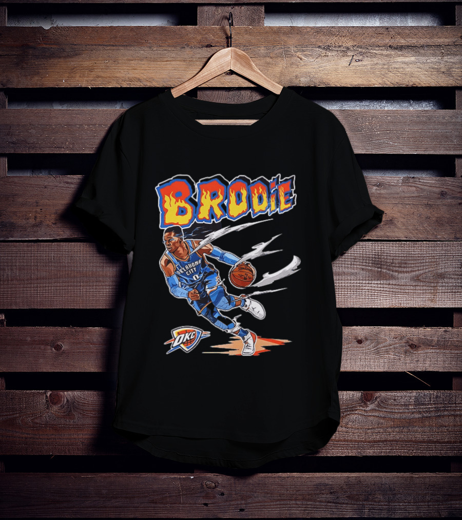 Brodie Russell Westbrook Oklahoma City Thunder OKC NBA Basketball T-Shirt