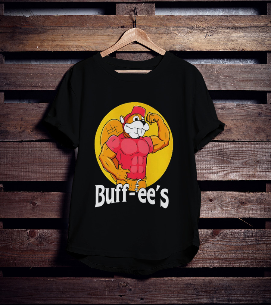 Buff Ee's Muscle Buc Ee's Beaver Fitness T-Shirt