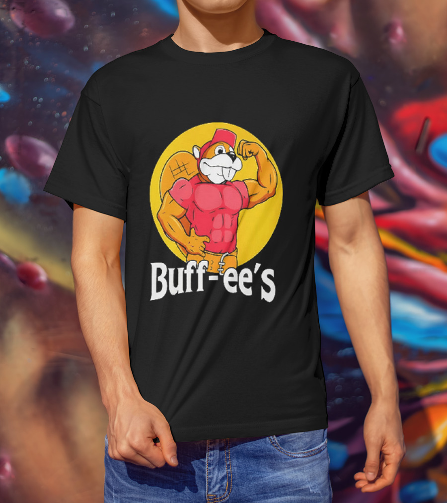 Buff Ee's Muscle Buc Ee's Beaver Fitness T-Shirt