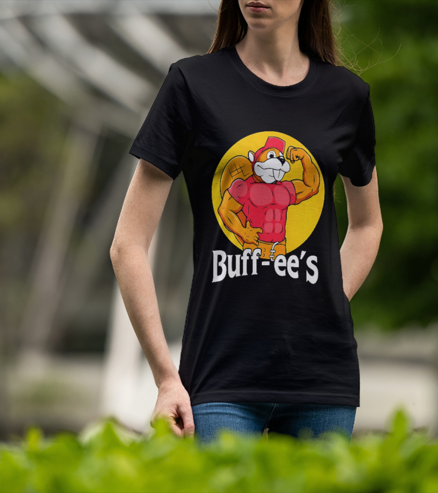 Buff Ee's Muscle Buc Ee's Beaver Fitness T-Shirt