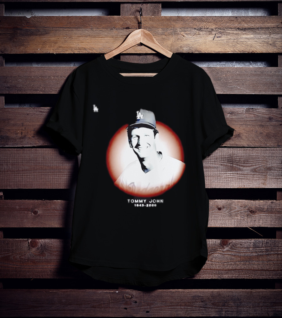 Tommy John 1943 2026 Memorial Baseball LA Dodgers T-Shirt